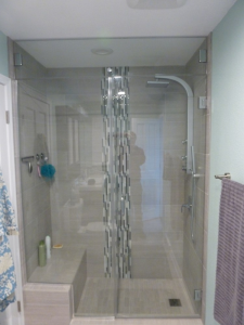 Floor to Ceiling Shower Glass
